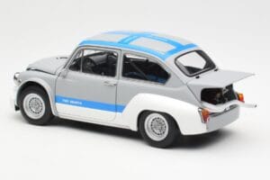 Fiat Abarth 1000 TCR Grigio Opaco Strisce Blu AUTOart 1:18 72642 Pressofusione — immagine 7 di 8