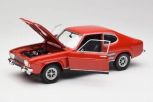 Ford Capri Mk1 1700 GT Rosso Minichamps 1:18 180089001 Pressofusione — immagine 2 di 8