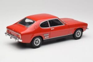 Ford Capri Mk1 1700 GT Rosso Minichamps 1:18 180089001 Pressofusione — immagine 3 di 8