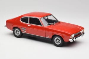 Ford Capri Mk1 1700 GT Rosso Minichamps 1:18 180089001 Pressofusione — immagine 6 di 8