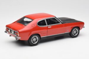 Ford Capri Mk1 2600 RS Rosso Nero Minichamps 1:18 180089071 Pressofusione — immagine 3 di 8