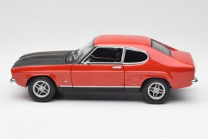 Ford Capri Mk1 2600 RS Rosso Nero Minichamps 1:18 180089071 Pressofusione — immagine 4 di 8