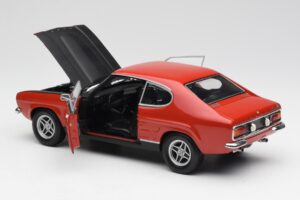 Ford Capri Mk1 2600 RS Rosso Nero Minichamps 1:18 180089071 Pressofusione — immagine 5 di 8