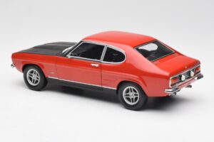 Ford Capri Mk1 2600 RS Rosso Nero Minichamps 1:18 180089071 Pressofusione — immagine 7 di 8