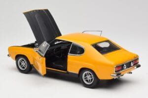 Ford Capri 2600 RS Signal Giallo Con Nero Minichamps 1:18 180089070 Pressofusione — immagine 5 di 8