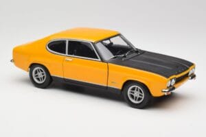Ford Capri 2600 RS Signal Giallo Con Nero Minichamps 1:18 180089070 Pressofusione — immagine 6 di 8
