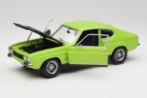 Ford Capri Mk1 RS 2600 Verde & Nero Minichamps 1:18 150089075 Pressofusione — immagine 2 di 8