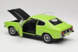 Ford Capri Mk1 RS 2600 Verde & Nero Minichamps 1:18 150089075 Pressofusione — immagine 5 di 8