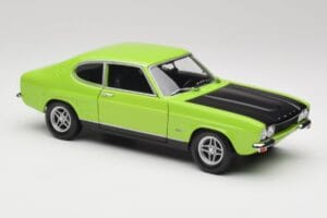 Ford Capri Mk1 RS 2600 Verde & Nero Minichamps 1:18 150089075 Pressofusione — immagine 6 di 8