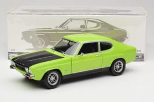 Ford Capri Mk1 RS 2600 Verde & Nero Minichamps 1:18 150089075 Pressofusione — immagine 8 di 8