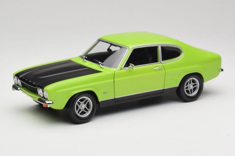 Ford Capri Mk1 RS 2600 Verde & Nero Minichamps 1:18 150089075 Pressofusione