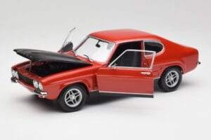Ford Capri Mk1 RS 2600 Rosso & Nero Minichamps 1:18 150089076 Pressofusione — immagine 2 di 8