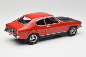 Ford Capri Mk1 RS 2600 Rosso & Nero Minichamps 1:18 150089076 Pressofusione — immagine 3 di 8