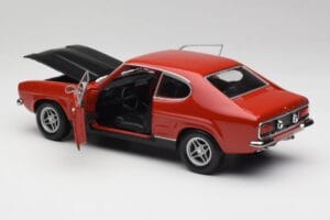 Ford Capri Mk1 RS 2600 Rosso & Nero Minichamps 1:18 150089076 Pressofusione — immagine 5 di 8