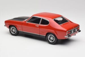 Ford Capri Mk1 RS 2600 Rosso & Nero Minichamps 1:18 150089076 Pressofusione — immagine 7 di 8