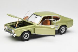 Ford Capri Mk1 Verde Chiaro Metallizzato Minichamps 1:18 18008900 Pressofusione — immagine 2 di 8