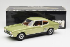 Ford Capri Mk1 Verde Chiaro Metallizzato Minichamps 1:18 18008900 Pressofusione — immagine 8 di 8