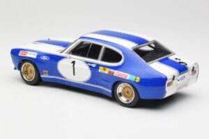 Ford Capri Mk1 RS 2600 #1 D. Glemser Ford Deutschland Winner Brno ETCC 1972 Minichamps 1:18 155728501 Pressofusione — immagine 5 di 6