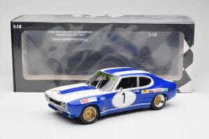 Ford Capri Mk1 RS 2600 #1 D. Glemser Ford Deutschland Winner Brno ETCC 1972 Minichamps 1:18 155728501 Pressofusione — immagine 6 di 6