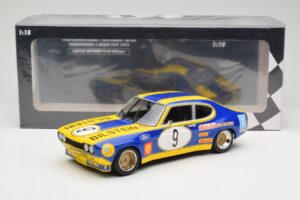 Ford Capri Mk1 RS 2600 #9 K. Fritzinger / H. Heyer Team Europa Möbel 6 Hours of Nürburgring ETCC 1973 Minichamps 1:18 1557385 — immagine 6 di 6