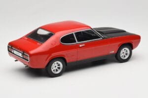 Ford Capri Mk1 RS 2600 Rosso con Cofano Nero MCG 1:18 MCG18538 Pressofusione — immagine 2 di 6