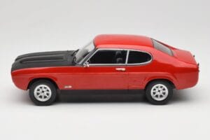 Ford Capri Mk1 RS 2600 Rosso con Cofano Nero MCG 1:18 MCG18538 Pressofusione — immagine 3 di 6