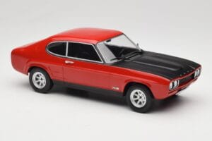 Ford Capri Mk1 RS 2600 Rosso con Cofano Nero MCG 1:18 MCG18538 Pressofusione — immagine 4 di 6