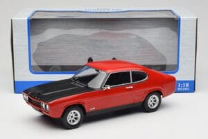 Ford Capri Mk1 RS 2600 Rosso con Cofano Nero MCG 1:18 MCG18538 Pressofusione — immagine 6 di 6