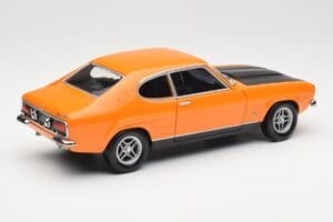 Ford Capri Mk1 RS 2600 Signal Orange Nero Minichamps 1:18 150089077 Pressofusione — immagine 3 di 8