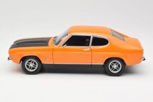 Ford Capri Mk1 RS 2600 Signal Orange Nero Minichamps 1:18 150089077 Pressofusione — immagine 4 di 8