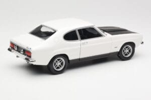 Ford Capri Mk1 RS 2600 Bianco Nero Minichamps 1:18 150089078 Pressofusione — immagine 3 di 8