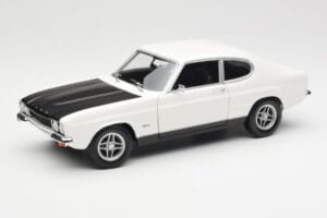 Ford Capri Mk1 RS 2600 Bianco Nero Minichamps 1:18 150089078 Pressofusione