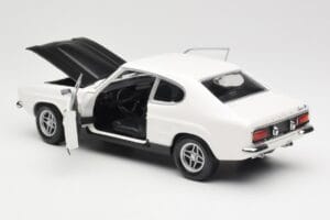 Ford Capri Mk1 RS 2600 Bianco Nero Minichamps 1:18 150089078 Pressofusione — immagine 5 di 8
