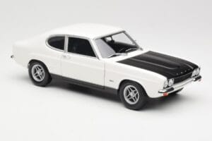 Ford Capri Mk1 RS 2600 Bianco Nero Minichamps 1:18 150089078 Pressofusione — immagine 6 di 8