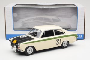 Ford Cortina Lotus #31 J. Ickx / G. Staepelaere Marathon de la Route 1966 MCG 1:18 MCG18436R Pressofusione — immagine 6 di 6
