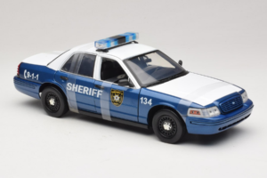 Ford Crown Victoria Police Interceptor The Walking Dead Greenlight 1:18 12957 Pressofusione — immagine 4 di 6