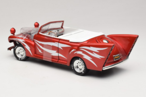 Ford De Luxe Cabriolet Greased Lightning Rosso Joyride 1:18 33544 Pressofusione — immagine 4 di 5