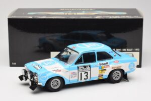 Ford Escort RS1600 #13 T. Makinen RAC Rally Winner 1973 Minichamps 1:18 100738113 Pressofusione — immagine 8 di 8