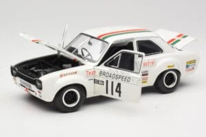 Ford Escort RS1600 #114 J. Fitzpatrick Team Broadspeed Castrol Race of Champions 1971 Minichamps 1:18 100718114 Pressofusione — immagine 2 di 8