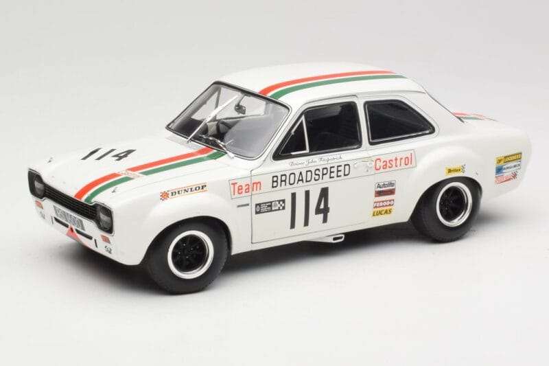 Ford Escort RS1600 #114 J. Fitzpatrick Team Broadspeed Castrol Race of Champions 1971 Minichamps 1:18 100718114 Pressofusione