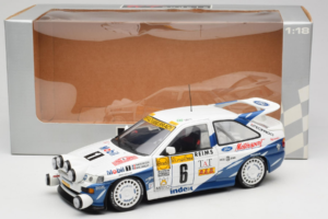 Ford Escort RS Cosworth Mobil 1 #6 F. Delecour / D. Grataloup Rally Monte Carlo Night Version Winner 1994 UT Models 1:18 3945 — immagine 8 di 8
