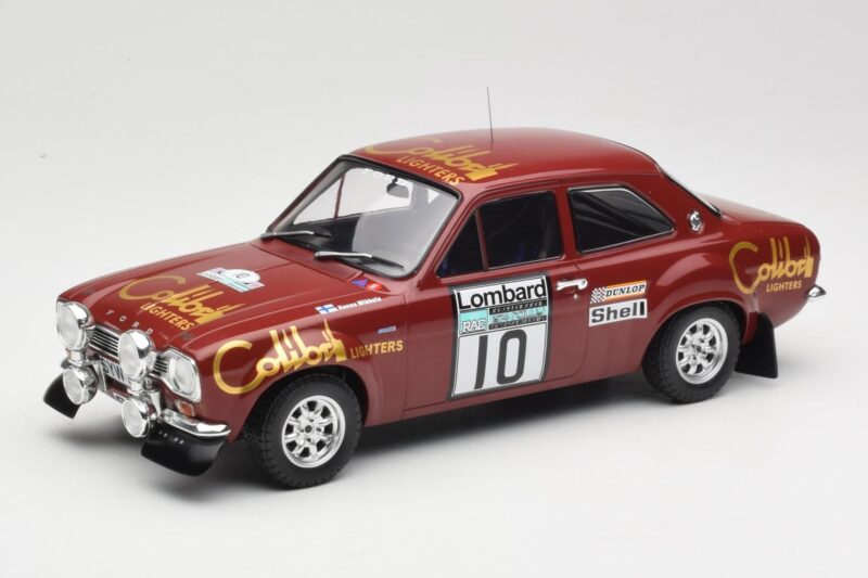 Ford Escort RS 1600 Mk1 #10 H. Mikkola / J. Davenport RAC Rally 1974 IXO 1:18 18RMC047C Pressofusione