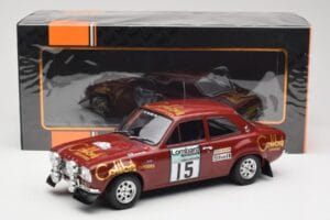 Ford Escort RS 1600 Mk1 #15 M. Alen / I. Kivimäki RAC Rally 1974 IXO 1:18 18RMC047B Pressofusione — immagine 6 di 6