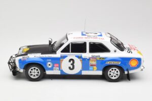 Ford Escort RS 1600 Mk1 #3 V. Preston Jr. / B. Smith Safari Rally 1973 IXO 1:18 18RMC075B Pressofusione — immagine 3 di 6
