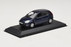 Ford Fiesta Mk5 4-Door Blu Scuro Minichamps 1:43 FIESTA001 Pressofusione — immagine 2 di 4