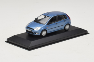 Ford Fiesta Mk5 4-Door Blu Chiaro Minichamps 1:43 FIESTA002 Pressofusione — immagine 2 di 4