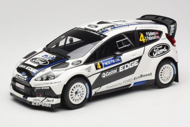 Ford Fiesta RS WRC #4 H. Solberg / C. Patterson Ford Rally Team Rally Finland 2012 Minichamps 1:18 151120804 Pressofusione