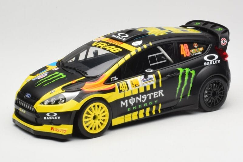 Ford Fiesta RS WRC #46 V. Rossi / C. Cassina 2nd Place Monza Rally Show 2013 Minichamps 1:18 151130846 Pressofusione