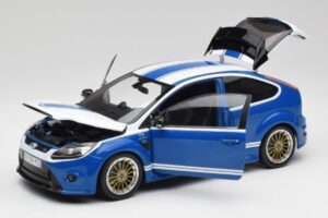 Ford Focus RS Mk2 LM Classic Blu Capri RS2600 Tribute Minichamps 1:18 100080072 Pressofusione — immagine 2 di 8