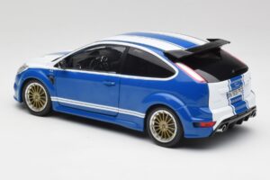 Ford Focus RS Mk2 LM Classic Blu Capri RS2600 Tribute Minichamps 1:18 100080072 Pressofusione — immagine 7 di 8